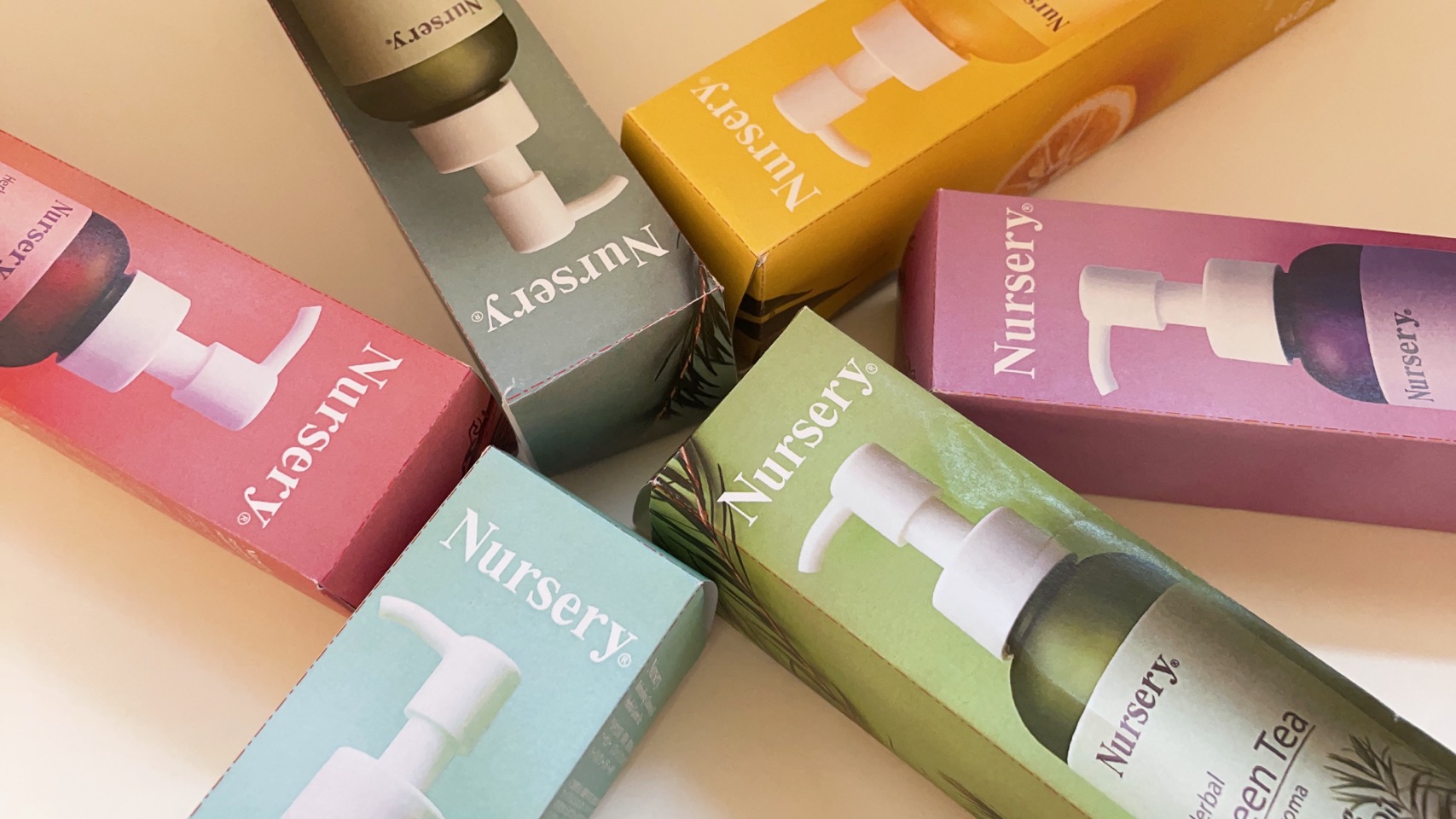 Nursery refreshing cleansing oil color veriation
